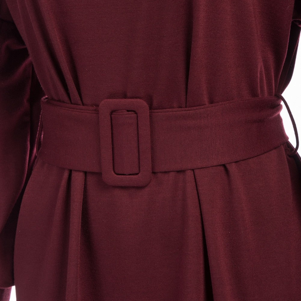 Grace Karin Summer Mini Dresses Women Belt Sashes Dress Long Lantern Sleeves Crew Neck Solid Color Retro Ladies A-Line Dress